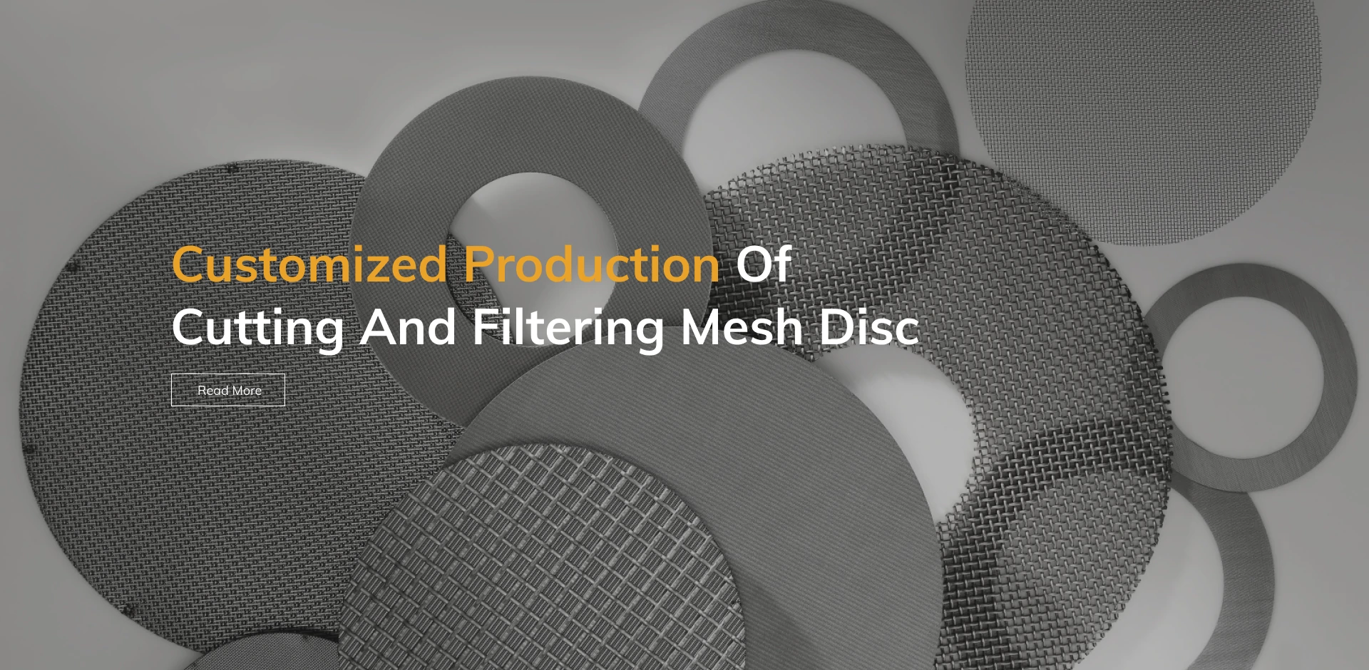Tilpasset produktion af skæring og filtrering Mesh Disc